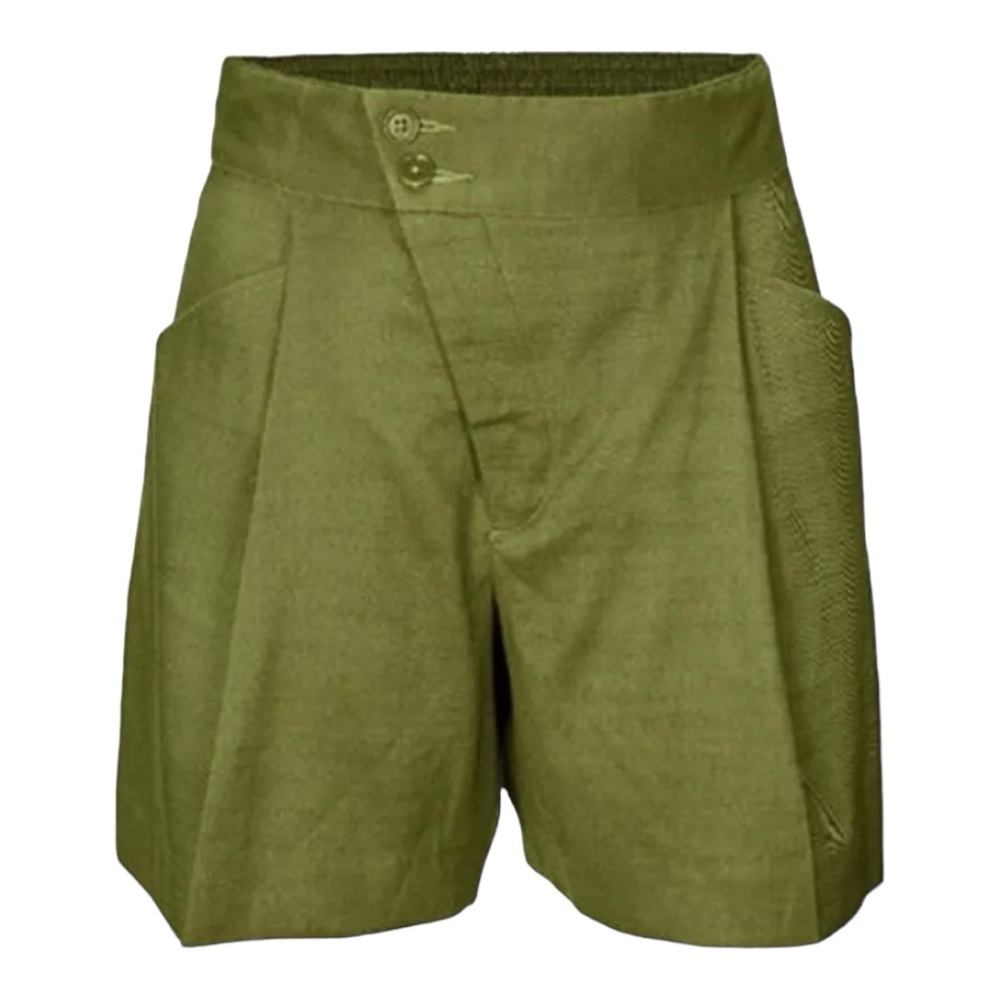 CAbi High Waist Olive Green Shorts